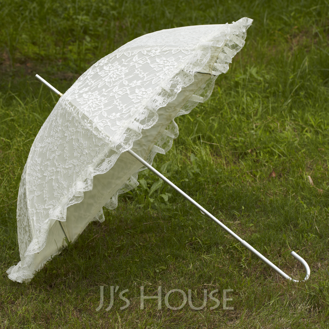 Terylene/Lace Wedding Umbrellas With Appliques (124036960