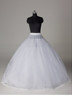 Nylon Ball Gown Full Gown 6 Tier Floor-length Slip Style/ Wedding Petticoats  (037023569)