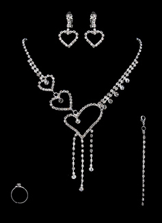 Jewelry Sets Anniversary Wedding Engagement Birthday Gift Party Alloy Silver Jewelry With Rhinestone (011017874)