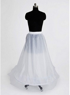 Nylon A-Line Full Gown 1 Tier Floor-length Slip Style/ Wedding Petticoats (037024160)