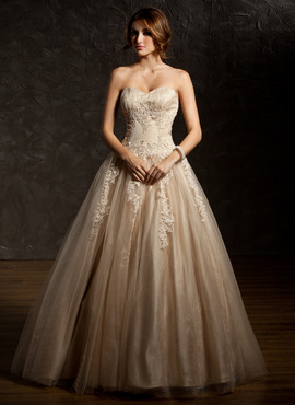 Ball-Gown Sweetheart Floor-Length Satin Tulle Quinceanera Dress With Ruffle Lace Beading (021004679)