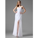 Brilliant Sheath Sweetheart Floor-Length Chiffon Charmeuse Emmy Style Dresses with Ruffle (026003531)