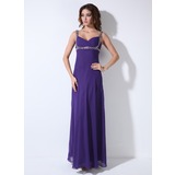 Empire Sweetheart Floor-Length Chiffon Evening Dress With Ruffle Beading Sequins (017020671)