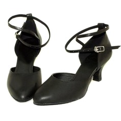 Real Leather Heels Pumps Modern Ballroom Dance Shoes (053008213)