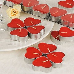 Heart-Shaped Red Tealight Candles (Set of 7 Boxed)(096017651)