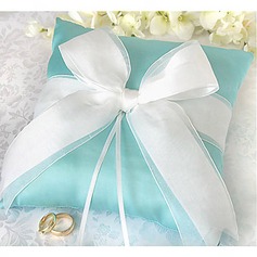 Ring Pillow In Satin With Bow And Rhinestone (More Colors)(103018245)