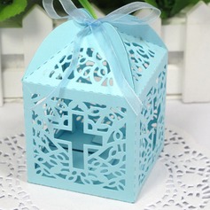 Classic Cross Laser cut Favor Box - Set Of 12(More Colors) (050026303)