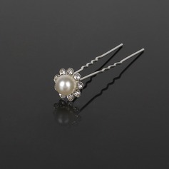 Hairpins Wedding Special Occasion Casual outdoor Rhinestone Silver Headpieces With Clear (042017211)