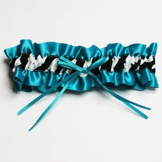 Satin Bridal Garter With Zebra Print (104019296)