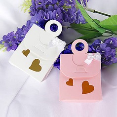 Double Heart Cutout Favor Bag With Bow (Set of 12) (050015755)