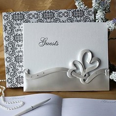 Double Hearts Wedding Guest Book In Resin(101018144)