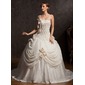 Ball-Gown Chapel Train Chiffon Satin Tulle Wedding Dress With Lace Beadwork Flower(s) (002015173)