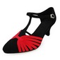 Satin Heels Pumps Latin Dance Shoes With T-Strap (053013383)