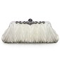 Beige Gorgeous Silk Evening Clutches (012005434)