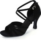 Nubuck Heels Latin Dance Shoes With Buckle (053021874)