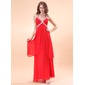 A-Line/Princess Halter Floor-Length Chiffon Holiday Dress With Ruffle Beading (020014398) A-Line/Princess Halter Floor-Length Chiffon Holiday Dress With Ruffle Beading (020014398)