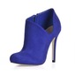 Suede Stiletto Heel Closed Toe Ankle Boots (088017123)