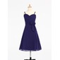 A-Line/Princess Sweetheart Knee-Length Chiffon Junior Bridesmaid Dress With Ruffle (009000697)