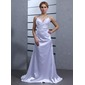 Empire V-neck Watteau Train Charmeuse Wedding Dress With Ruffle Lace Beadwork (002001177) Empire V-neck Watteau Train Charmeuse Wedding Dress With Ruffle Lace Beadwork (002001177)