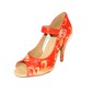 Silk Heels Sandals Latin Dance Shoes (053024889)