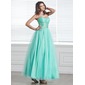 A-Line/Princess Sweetheart Ankle-Length Tulle Prom Dress With Beading (018005305) A-Line/Princess Sweetheart Ankle-Length Tulle Prom Dress With Beading (018005305)