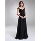 A-Line/Princess Sweetheart Floor-Length Chiffon Bridesmaid Dress With Ruffle Beading (007016866)