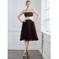 Empire Strapless Knee-Length Organza Charmeuse Bridesmaid Dress With Ruffle Beading (007000946) Empire Strapless Knee-Length Organza Charmeuse Bridesmaid Dress With Ruffle Beading (007000946)