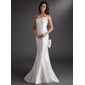 Mermaid Strapless Watteau Train Taffeta Prom Dress With Ruffle (018016751)