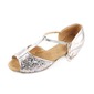 Sparkling Glitter Sandals Ballroom Dance Shoes With T-Strap (053008116)