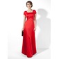 Empire Square Neckline Floor-Length Satin Bridesmaid Dress With Ruffle (007001492) Empire Square Neckline Floor-Length Satin Bridesmaid Dress With Ruffle (007001492)