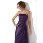 Sheath Sweetheart Ankle-Length Satin Bridesmaid Dress With Ruffle Beading (007020334) Sheath Sweetheart Ankle-Length Satin Bridesmaid Dress With Ruffle Beading (007020334)