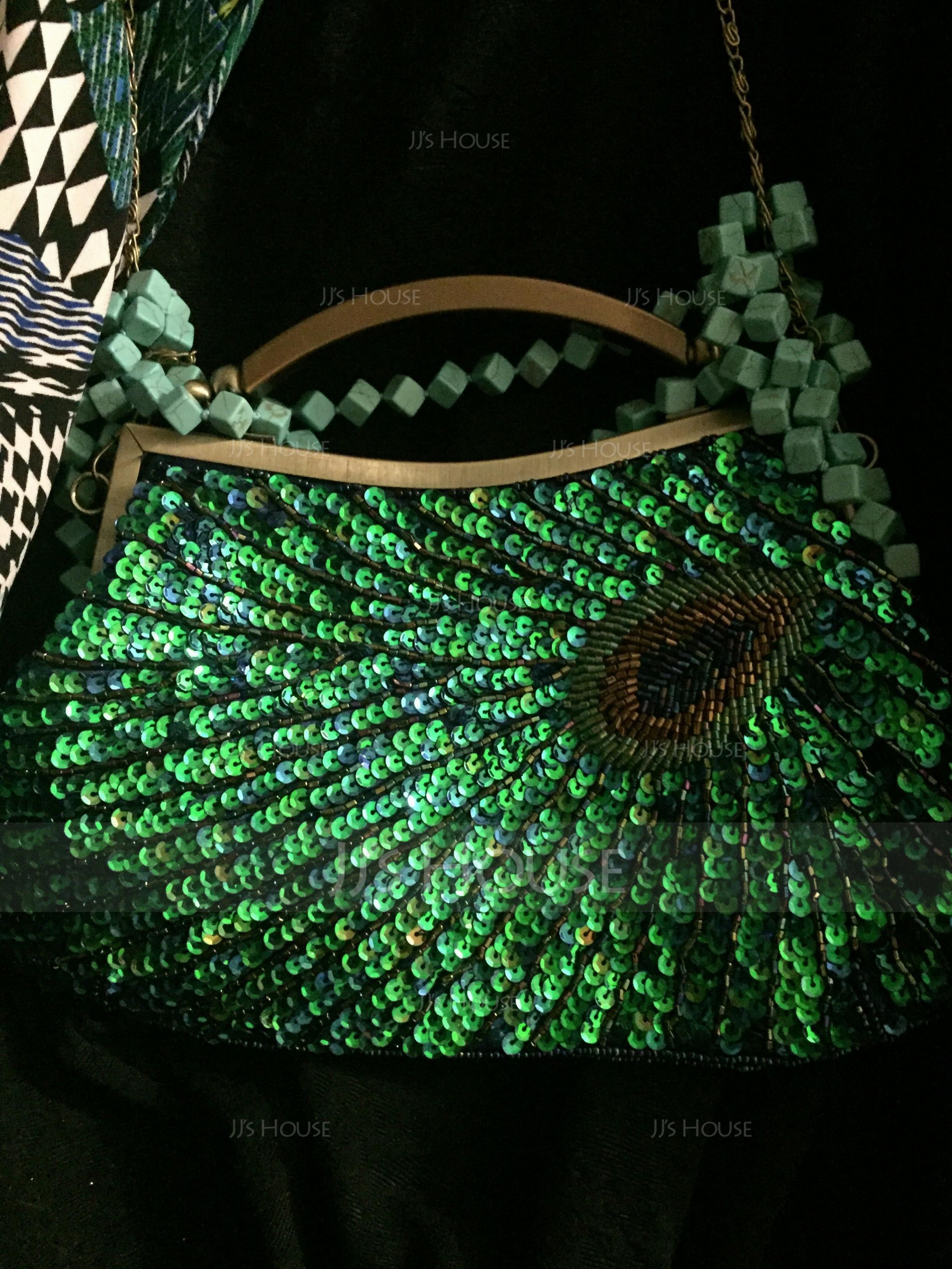 Brillant Satiné Pochettes/Boutonnières/Poignée supérieure (012068176)